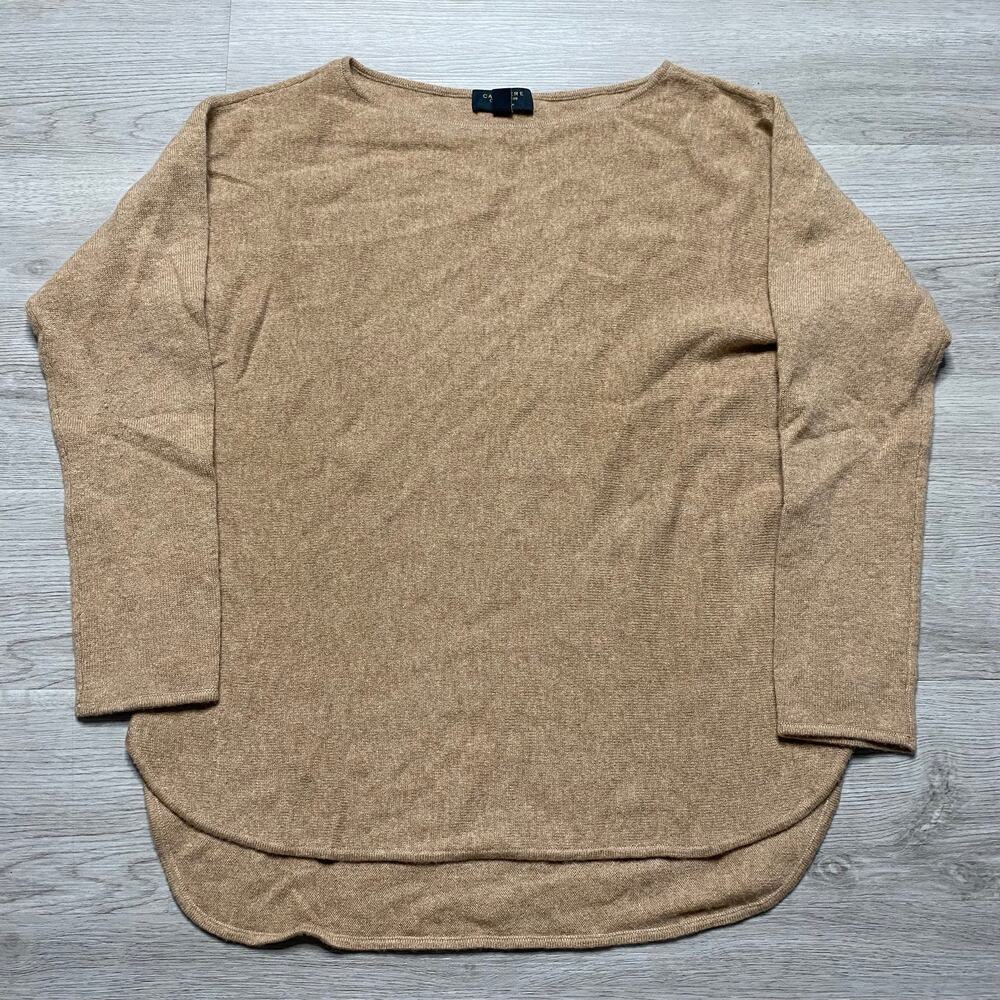 Charter Club Cashmere Sweater Set Pants Medium Light Brown Oatmealish - Picture 2 of 11